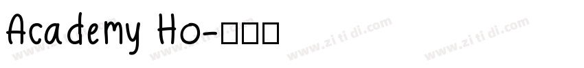 Academy Ho字体转换